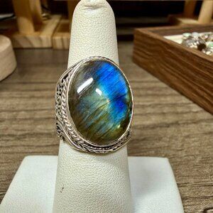Labradorite 925 sterling silver ring